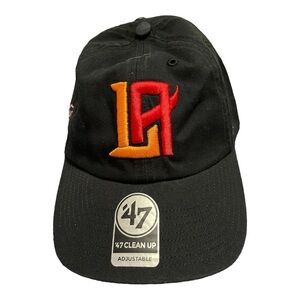 LA Embroidered Black 47 Cleanup Adjustable Wildcats Cap